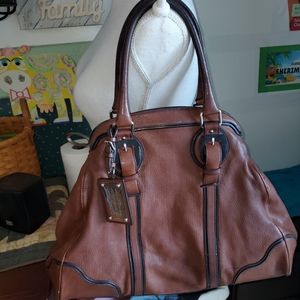 DOLCE GABBANA EUC MISS ROMANTIQUE LEATHER SATCHEL